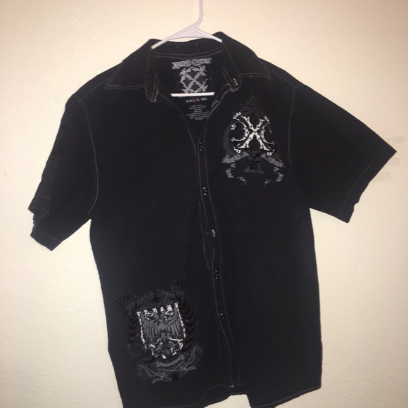 Extreme couture button down. - Picture 3 of 4